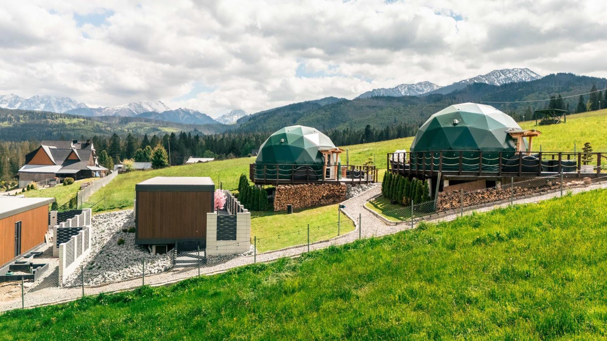 Luksusowy namiot Goralski Harem Osada Glamp & Glass Z Jacuzzi I Balia Zakopane