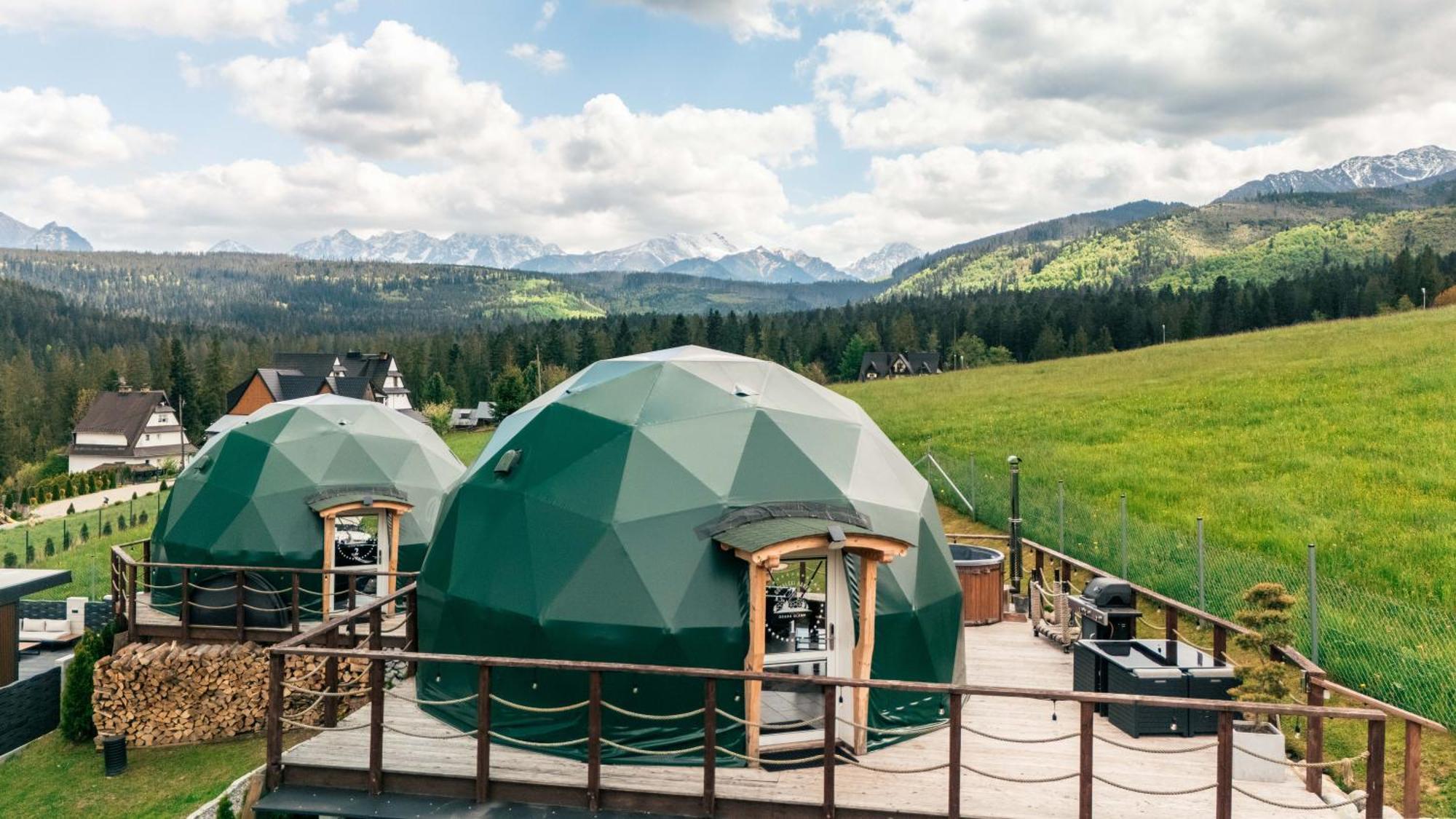 Goralski Harem Osada Glamp & Glass Z Jacuzzi I Balia Luksusowy namiot Zakopane
